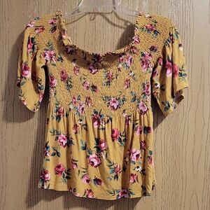 Floral Off The Shoulder Top